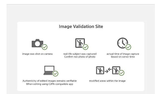 Sony, Haber Kuruluşları İçin Geliştirilen Kamera Kimlik Doğrulama Çözümüne “Camera Verify” Özelliğini Ekledi