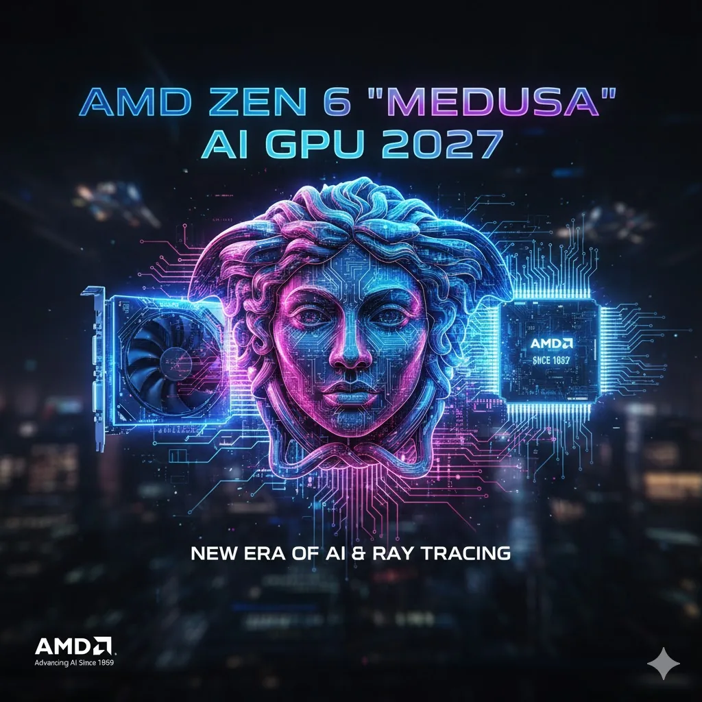 AMD, 2027 İçin Zen 6 "Medusa" ve Yapay Zeka Odaklı GPU Bombasını Doğruladı!