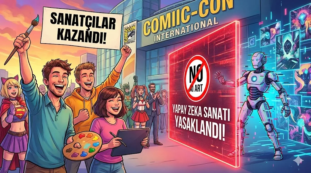 Sanatçılar Kazandı: Comic-Con, Yapay Zeka Sanatını Resmen Yasakladı!