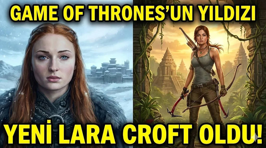 Game of Thrones'un Yıldızı Yeni Lara Croft Oldu! Sophie Turner'lı Tomb Raider Dizisinden İlk Kare Geldi!