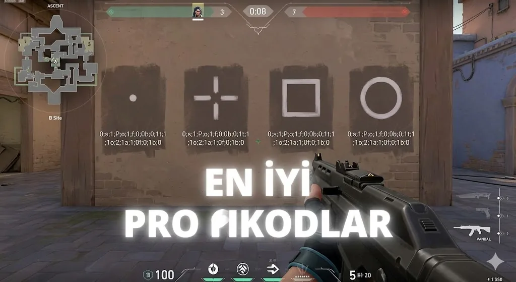 Valorant Crosshair Kodları 2026: En İyi Pro Oyuncu Nişangah Ayarları (TenZ, cNed, Nokta)