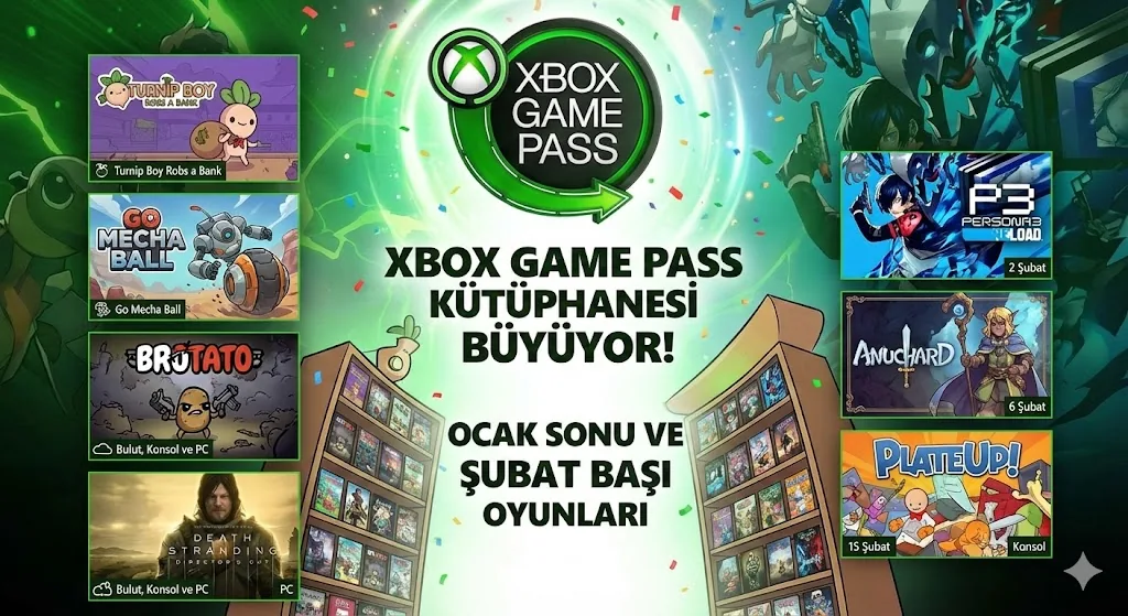 Xbox Game Pass Kütüphanesi Büyüyor: İşte Ocak Sonu ve Şubat Başı Oyunları!