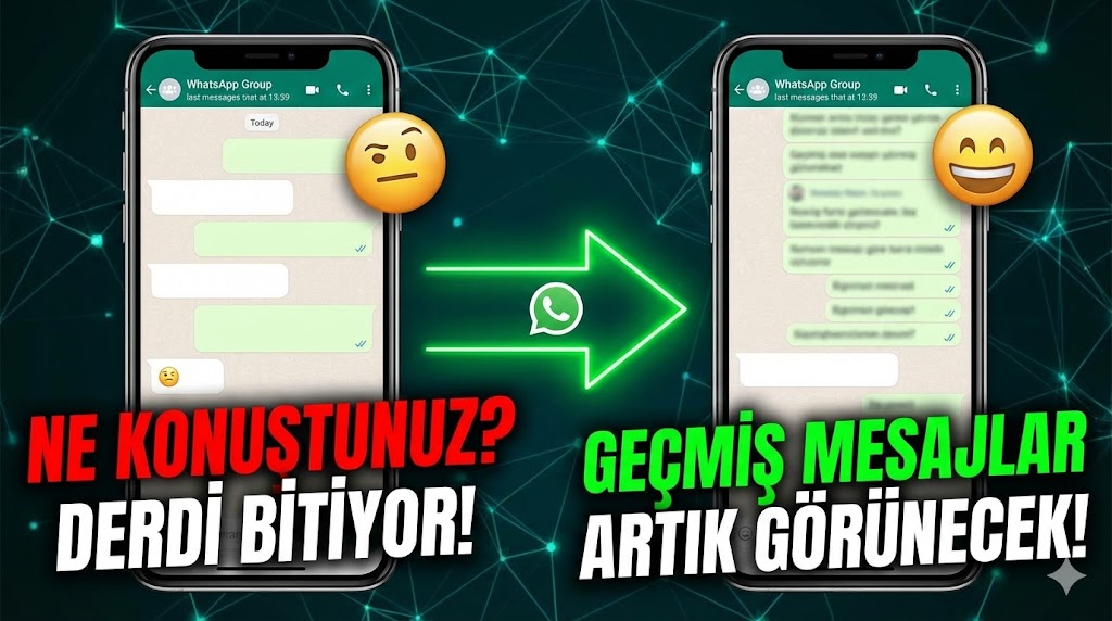 WhatsApp Gruplarında 'Ne Konuştunuz?' Derdi Bitiyor: Geçmiş Mesajlar Artık Görünecek!