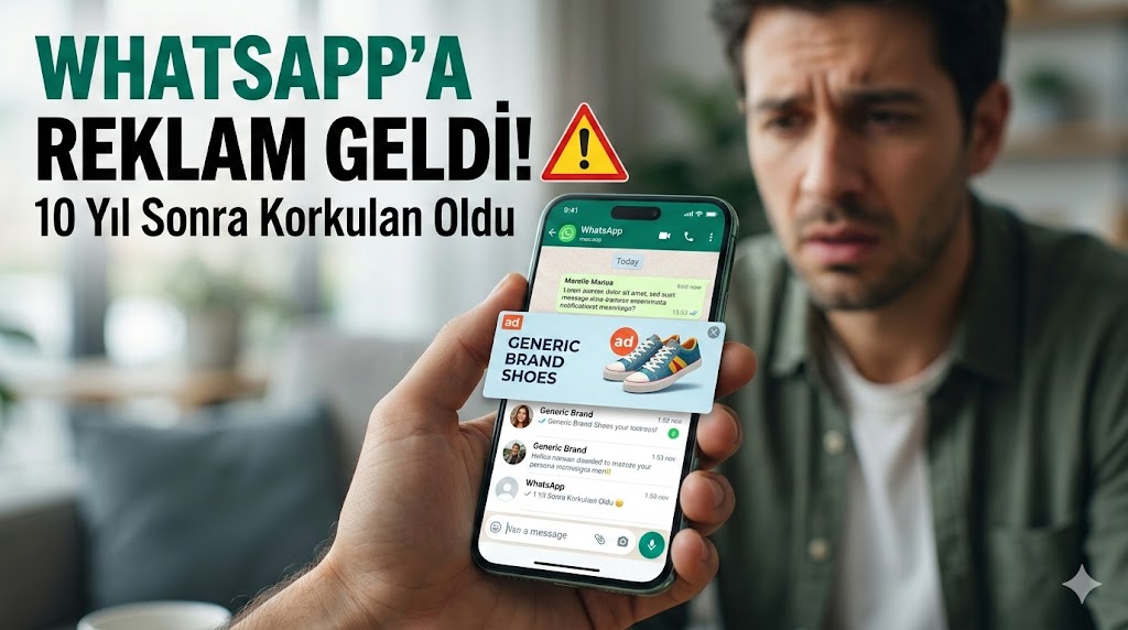 WhatsApp'a Reklam Geldi!