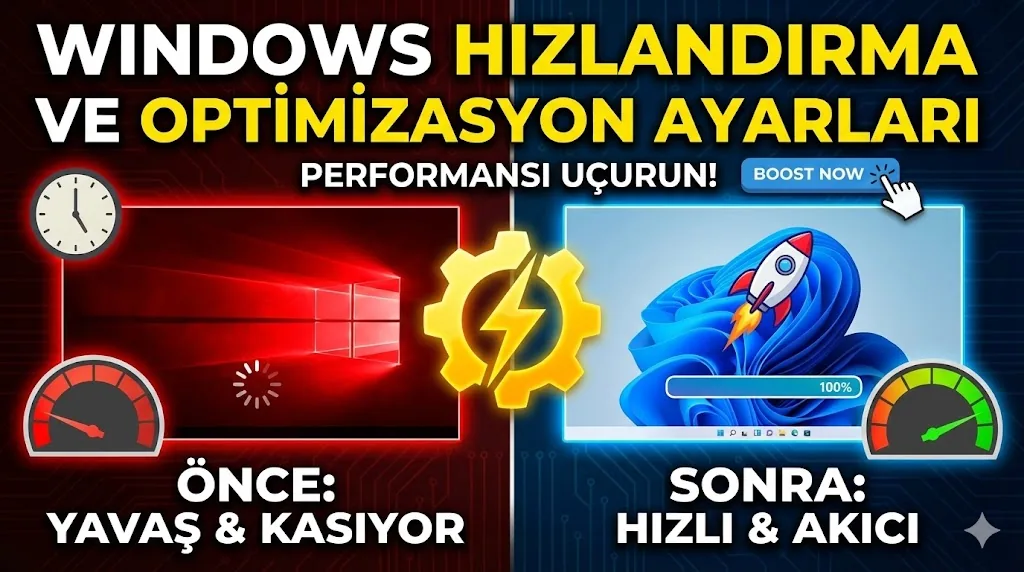 Windows Hızlandırma ve Optimizasyon Ayarları