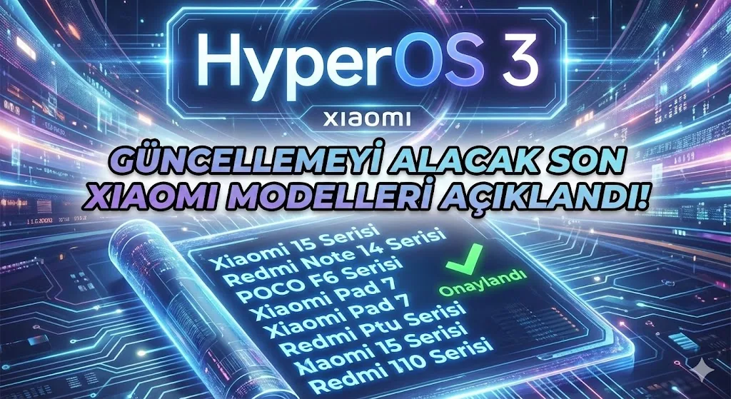 HyperOS 3'te Güncellemeyi Alacak Son Xiaomi Modelleri Açıklandı!