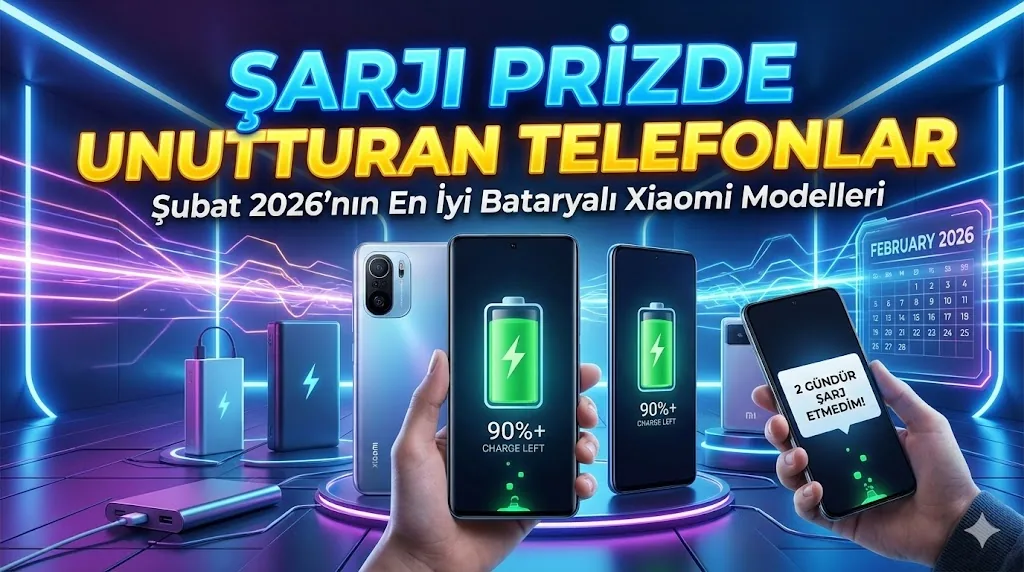 Şarjı Prizde Unutturan Telefonlar: Şubat 2026'nın En İyi Bataryalı Xiaomi Modelleri