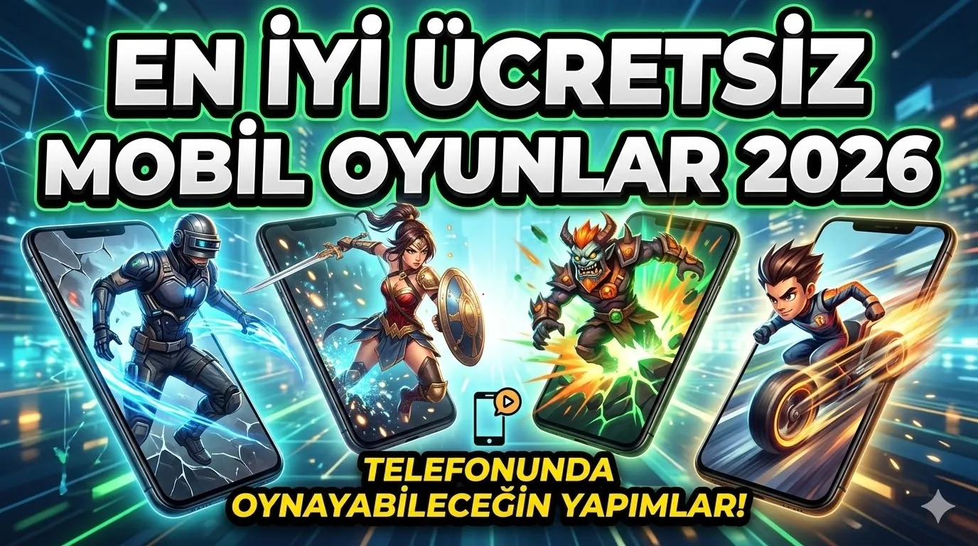 En İyi Ücretsiz Mobil Oyunlar 2026: Telefonunda Oynayabileceğin Yapımlar!
