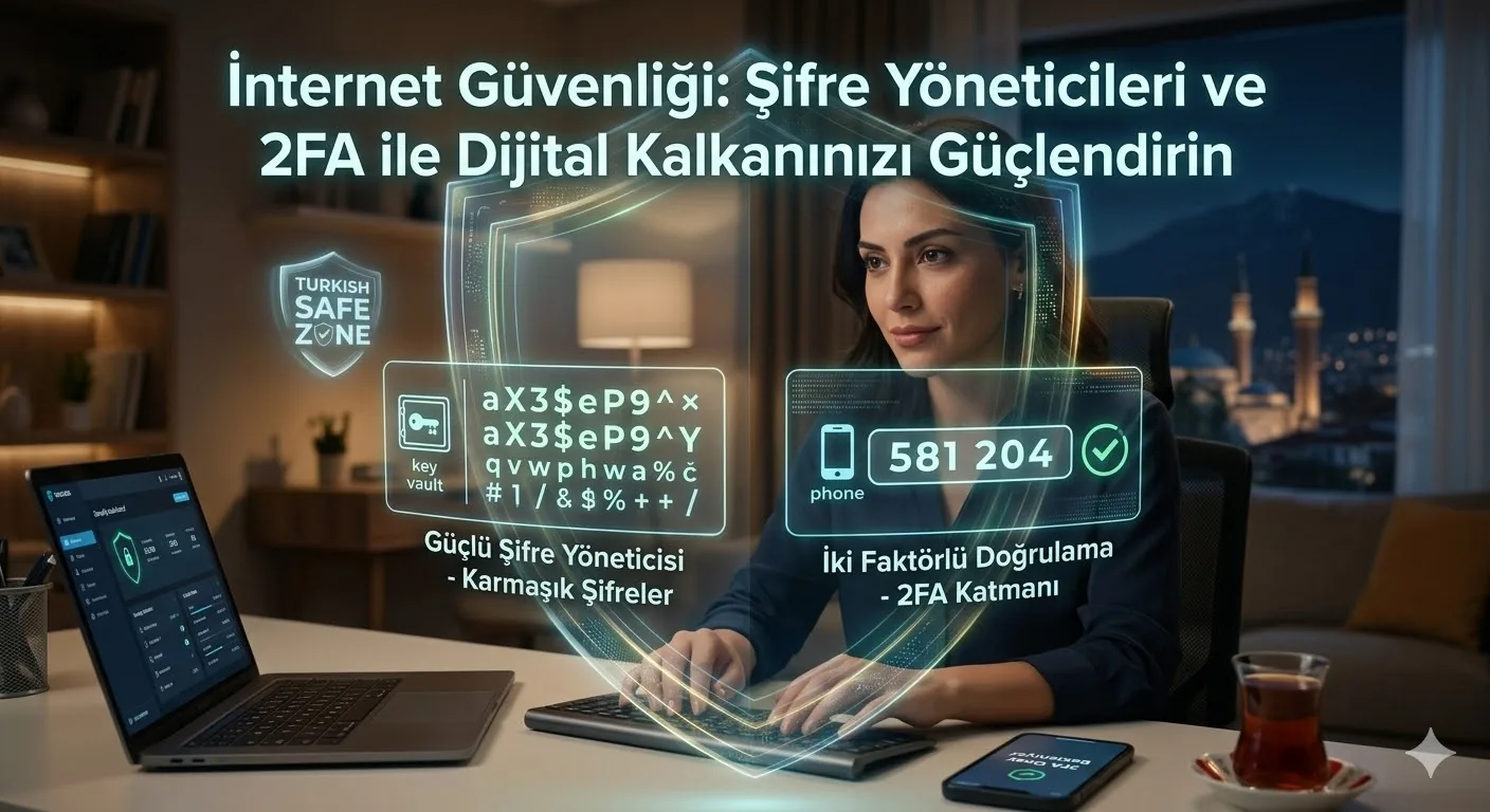 İnternet Güvenliği: Şifre Yöneticileri ve 2FA ile Dijital Kalkanınızı Güçlendirin