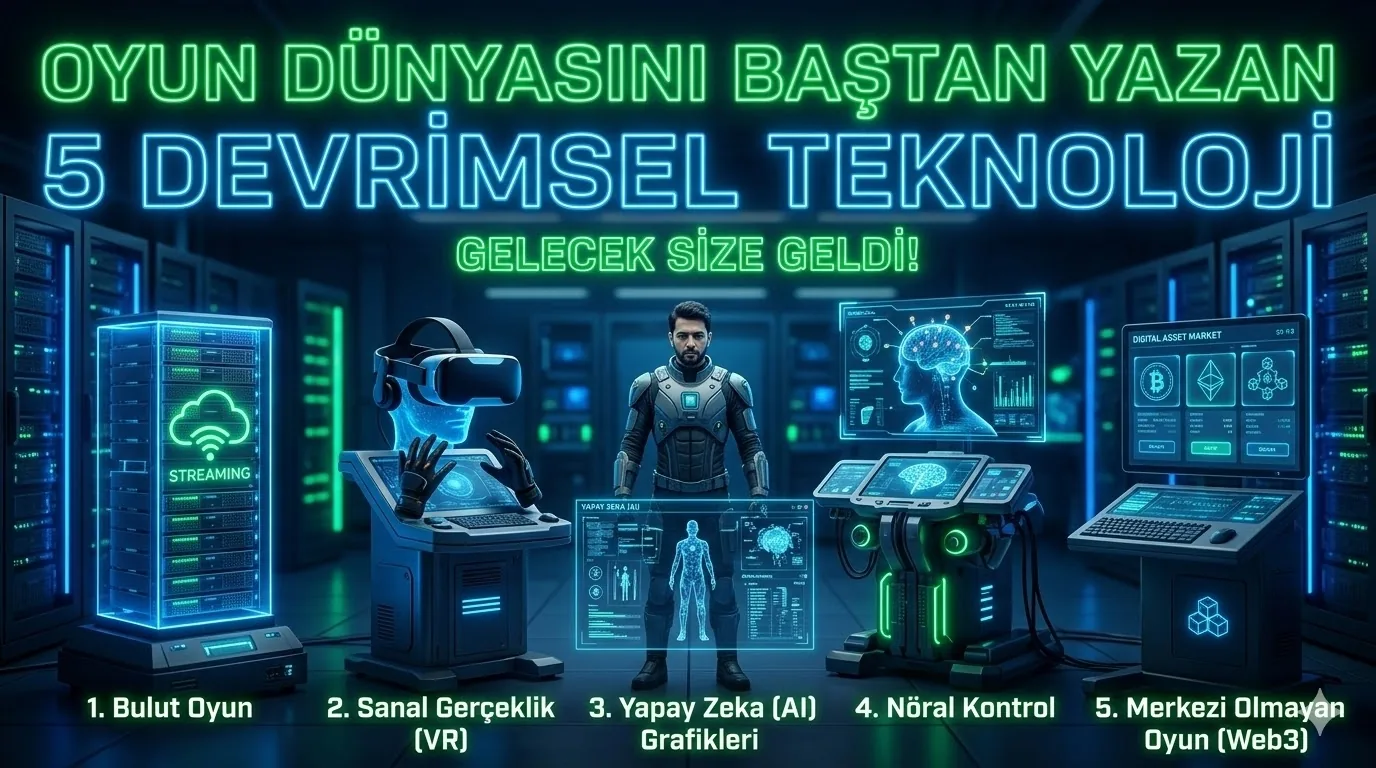 Oyun Dünyasını Baştan Yazan 5 Devrimsel Teknoloji (2026): Senin Favorin Hangisi?