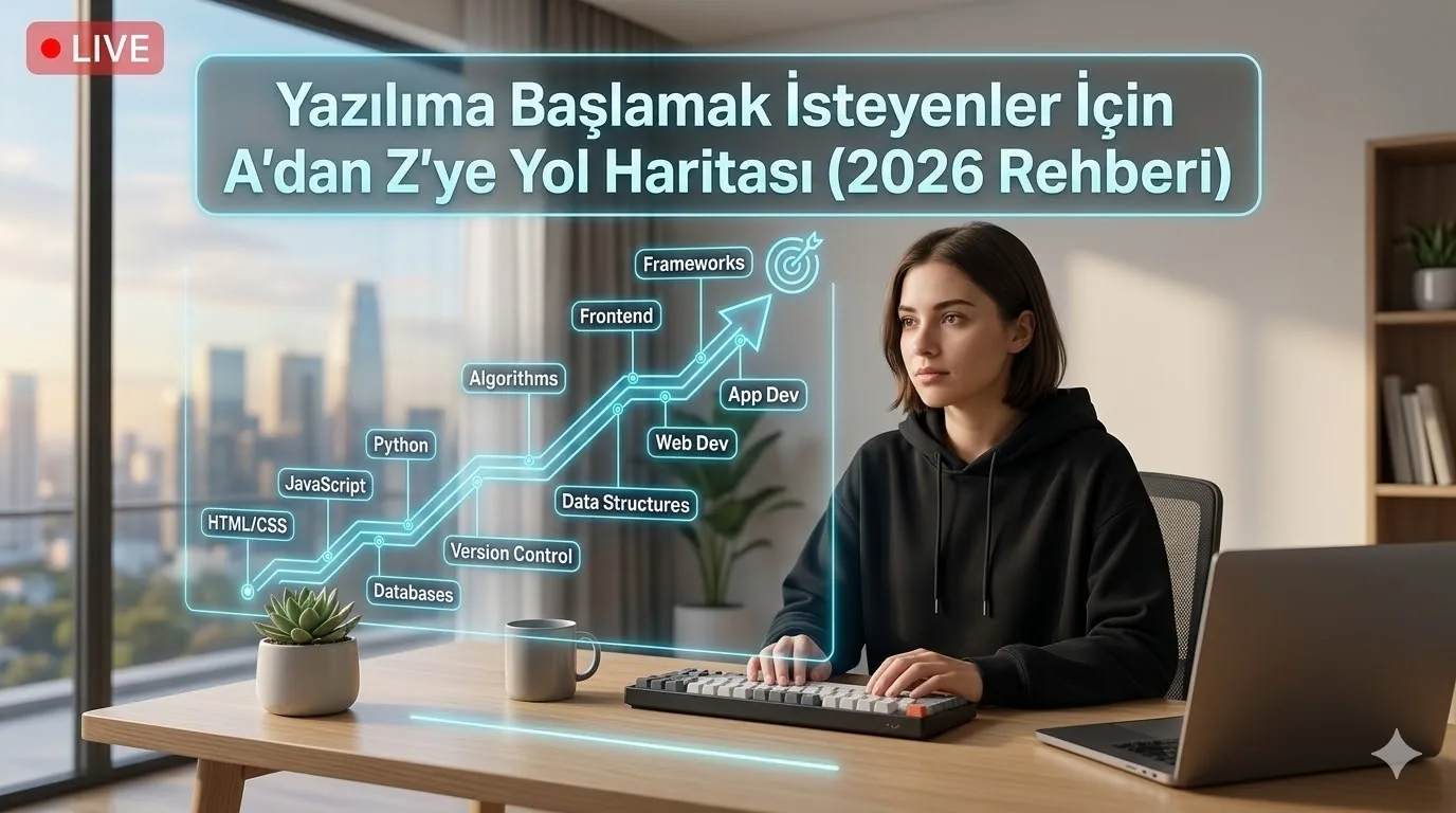Yazılıma Başlamak İsteyenler İçin A'dan Z'ye Yol Haritası (2026 Rehberi)