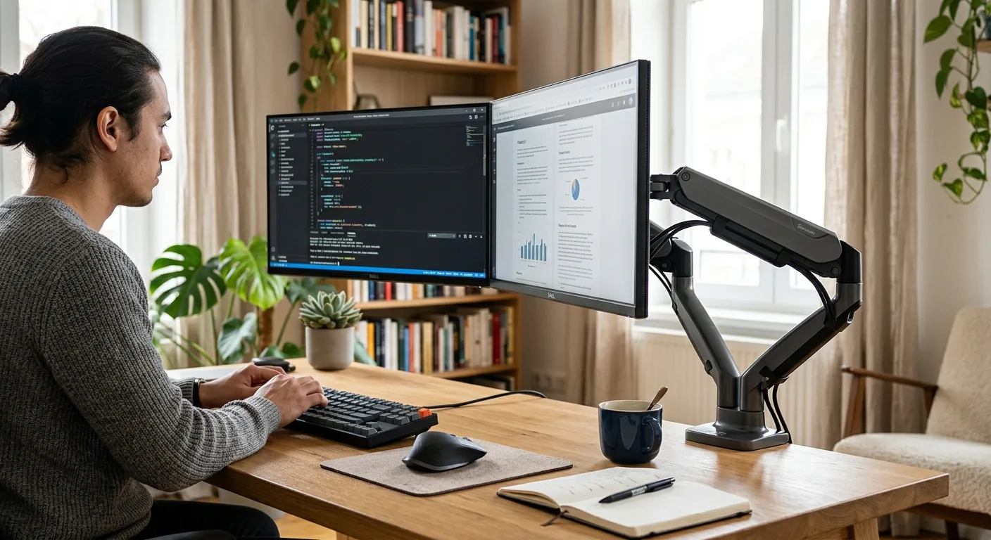 Ev Ofis İçin En İyi Amortisörlü Çiftli Monitör Kolları